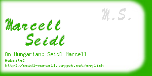 marcell seidl business card